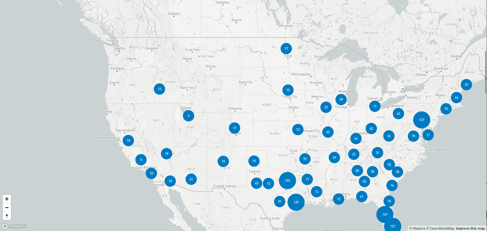 Encompass Health locations map